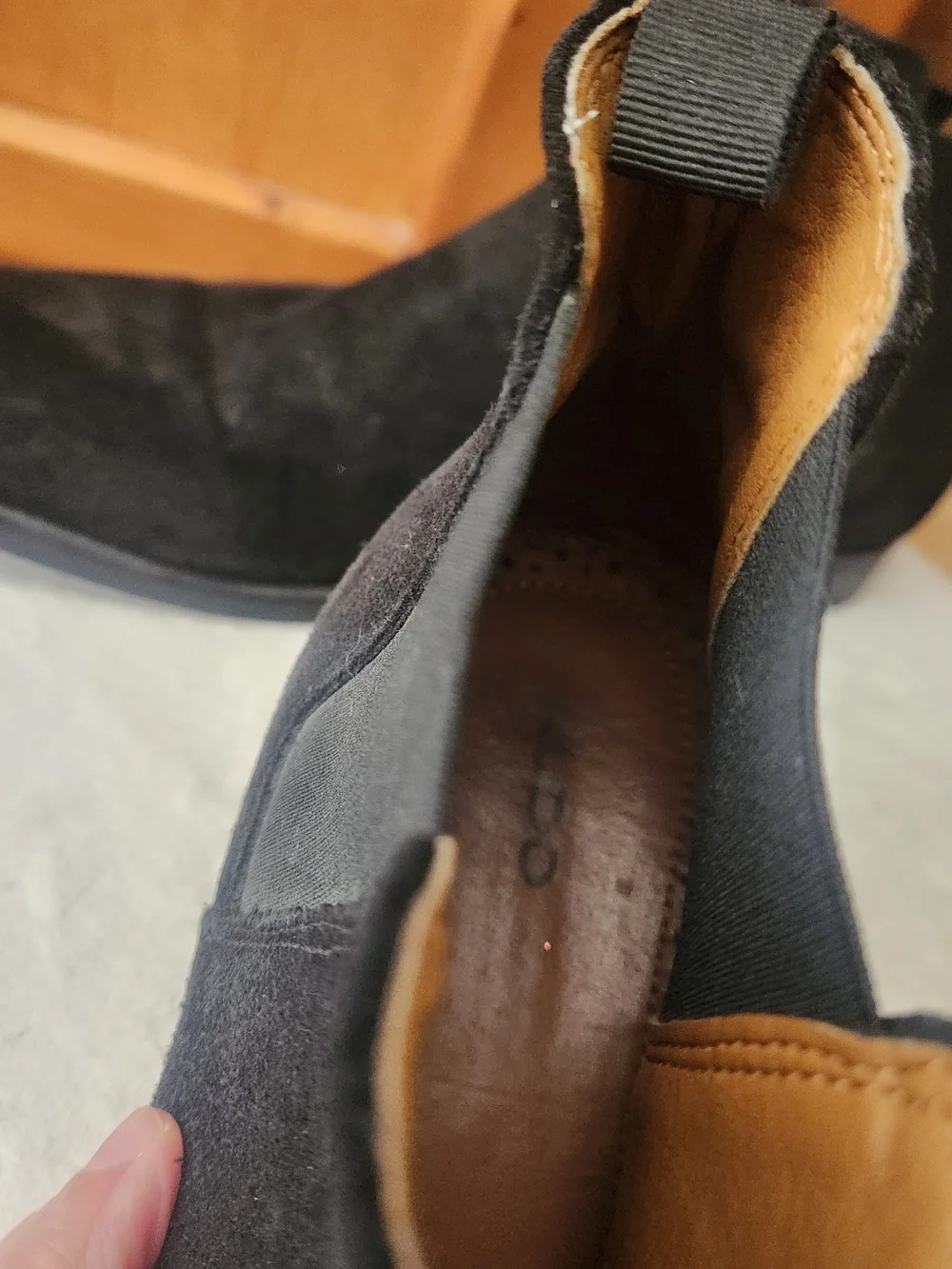 Men's Aldo Black Suede Chelsea Boots - Classic Slip-On Ankle Boots SZ 11